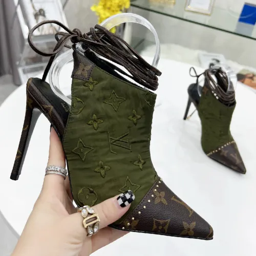Louis Vuitton Womens Shoes Pumps Sandals Slippers Leather Design Luxury Brand Summer Fashion Sandals with Original Box 9.5cm Heel
