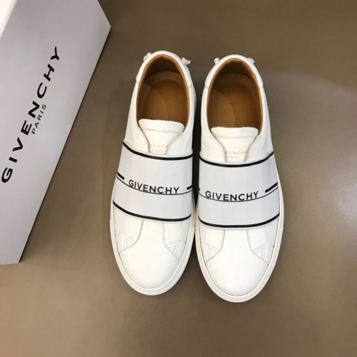 Givenchy Men Shoes Fashion Type Luxury Brand GIVENCHY SNEAKERS IN LEATHER WITH LATEX BAND with Original Box
