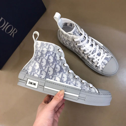 Dior Womens Mens Shoes Sneakers Luxury Brand Unisex Design B23 High-Top Sneaker with Box