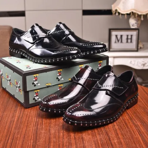Gucci Mens Shoes Leather Design Luxury Brand Business Dress Shoes for Men with Original Box