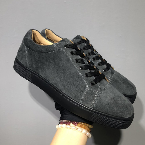 Christian Louboutin Mens Shoes Luxury Brand Red Bottom Design Louis Junior Spikes Flat with Original Box CL sneakers