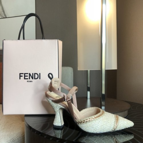 Fendi Womens Shoes Pump SLINGBACKS