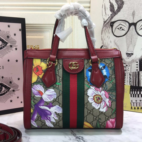 Gucci Womens Mens Bags Crossbody Handbags Luxury GG Shoulder Bag Leather Luxury Brand 547551 UQHBB 9885 GG Supreme Ophidia Small Tote Bag