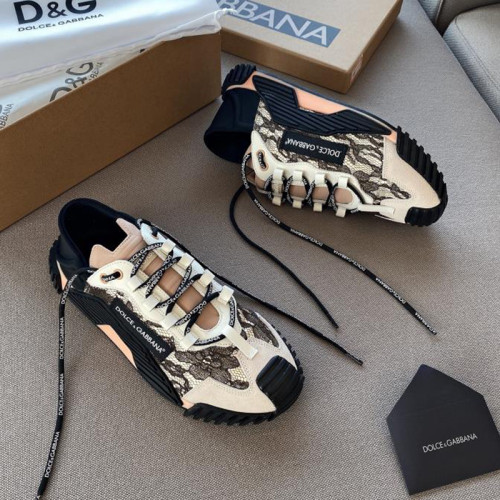 Dolce&Gabbana Womens Shoes Sneakers Luxury Brand Fashion Ns1 Slip-On Sneakers In Mixed Materials