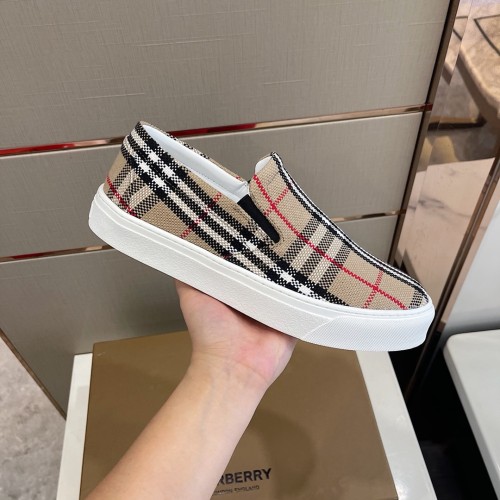 Burberry Men Shoes Fashion Luxury Brand Vintage Cotton Sneaker Casual Shoes for Men with Original Box