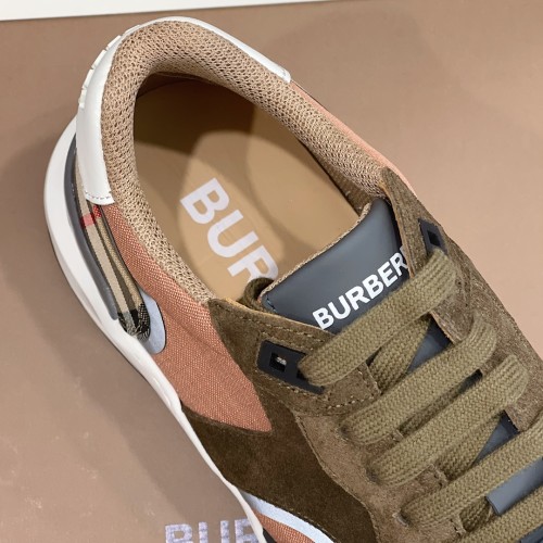 Burberry Mens Shoes Sneakers Fashion Type Luxury Brand Vintage Check Cotton Sneaker with Original Box