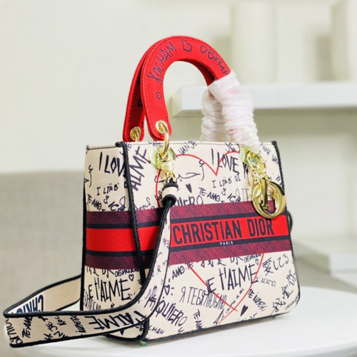 Dior Womens Bags Handbags Luxury Fashion MEDIUM LADY D-LITE BAG with Original Box