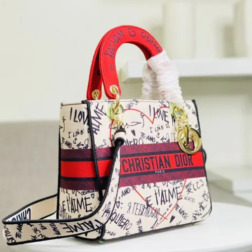 Dior Womens Bags Handbags Luxury Fashion MEDIUM LADY D-LITE BAG with Original Box