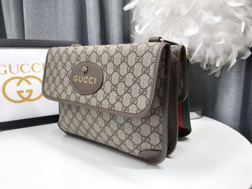 Gucci Womens Mens Bags Crossbody Shoulder Messenger Bags Luxury Brand Gucci GG Supreme Neo Vintage Messenger Bag with Original Box 495654 9C2VT 8745