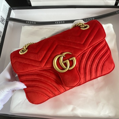 Gucci Womens Bags Shoulder Messenger Bag Luxury Brand Small GG Marmont bag with Original Box