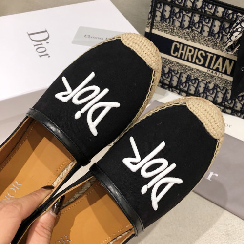 Dior Women Shoes Luxury Brand Design Dior Granville Espadrille Women Shoes with Box