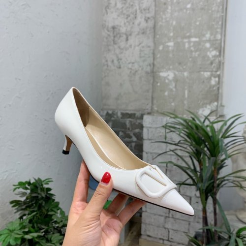 Valentino Women Shoes Mule Flip Flop Sandals VLOGO SIGNATURE CALFSKIN PUMP 45MM / 1.8 IN. Luxury Brand with Original Box