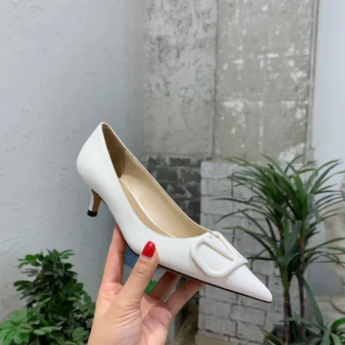 Valentino Women Shoes Mule Flip Flop Sandals VLOGO SIGNATURE CALFSKIN PUMP 45MM / 1.8 IN. Luxury Brand with Original Box