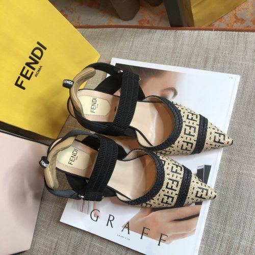Fendi Womens Shoes Pump SLINGBACKS