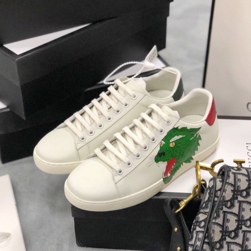 Gucci Womens Shoes Fashion Sneakers Lace-Up Luxury Brand Women's Ace Embroidered Sneaker with Original Box