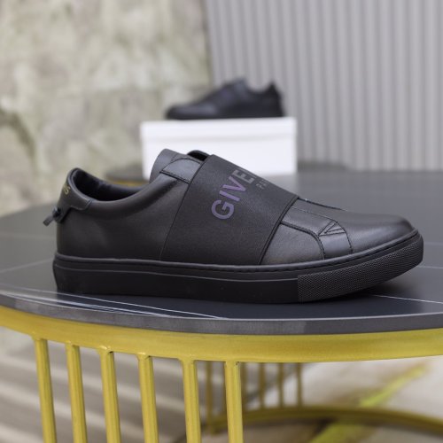 Givenchy Men Shoes Fashion Type Luxury Brand GIVENCHY SNEAKERS IN LEATHER WITH LATEX BAND with Original Box