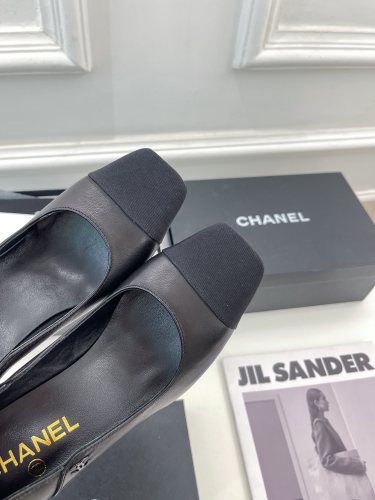 Chanel Womens Shoes Pumps Sandals Luxury Brand Design with Original Box Women Slippers 8cm Heel Pumps