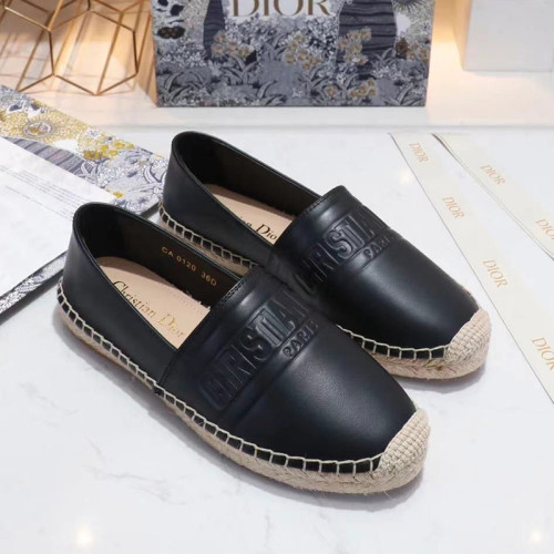Dior Women Shoes Luxury Brand Design Dior Espadrille Nude Mesh Embroidery Womens Shoes with Original Box