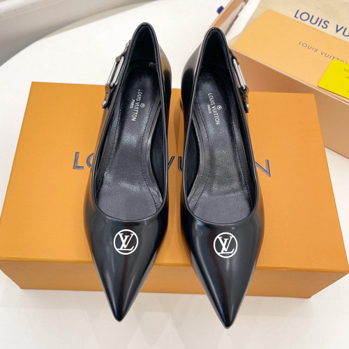 Louis Vuitton Womens Shoes Pumps Sandals Leather Design Luxury Brand Fashion Sandals with Original Box