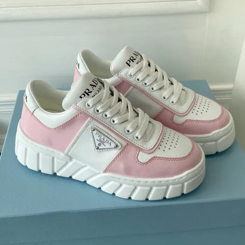 Prada Womens Shoes Casual Luxury Brand Breathable Sneakers with Original Box