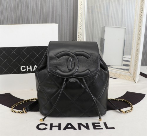 Chanel Womens Bags Drawstring Backpack