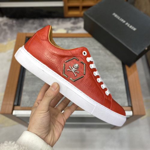 Philipp Plein Men Shoes Low Top Sneaker Fashion Design Luxury Brand