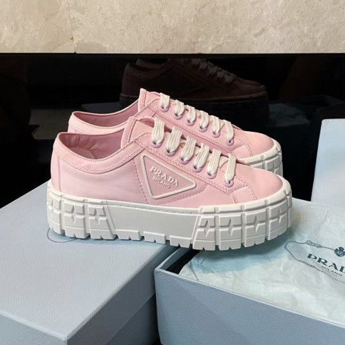 Prada Womens Shoes Sneakers Lace-Up Luxury Brand Fashion Sneakers for Women with Original Box