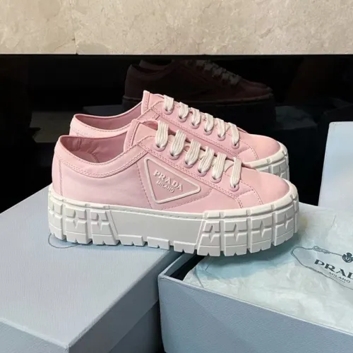Prada Womens Shoes Sneakers Lace-Up Luxury Brand Fashion Sneakers for Women with Original Box