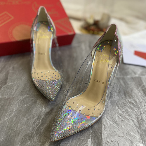 Christian Louboutin Womens Shoes Degrastrassita High Heels Shoes Pumps 10CM 1210017P539