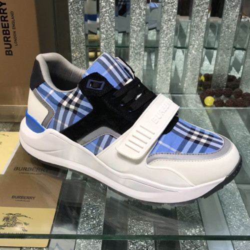Burberry Mens Shoes Sneakers Fashion Type Luxury Brand Vintage Check Cotton Sneaker with Original Box