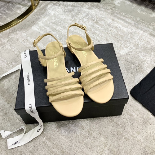 Chanel Womens Shoes Sandals Beige G36958 X01000 51225
