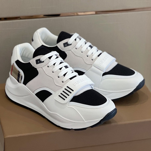 Burberry Men Shoes Fashion Sneakers Luxury Brand Vintage Cotton Sneaker with Original Box