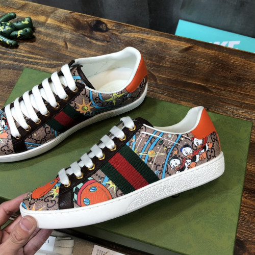 Gucci Womens Shoes Fashion Sneakers Lace-Up Luxury Brand Women's Ace Embroidered Sneaker with Original Box
