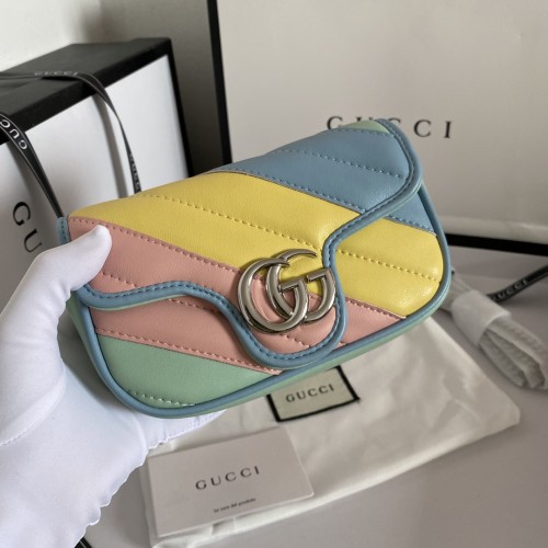 Gucci Womens Bags Shoulder Messenger Bag Luxury Brand Small GG Marmont bag with Original Box