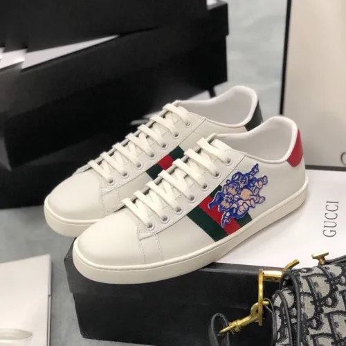 Gucci Womens Shoes Fashion Sneakers Lace-Up Luxury Brand Women's Ace Embroidered Sneaker with Original Box