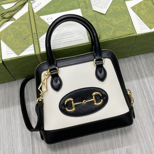 Gucci Womens Bags Shoulder Messenger Bag Luxury Brand Gucci Horsebit 1955 mini top handle bag 640716 1D6QG 9099 with Original Box