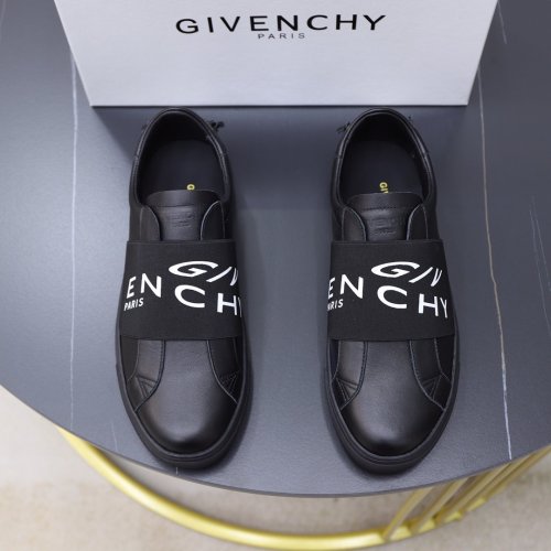 Givenchy Men Shoes Fashion Type Luxury Brand GIVENCHY SNEAKERS IN LEATHER WITH LATEX BAND with Original Box