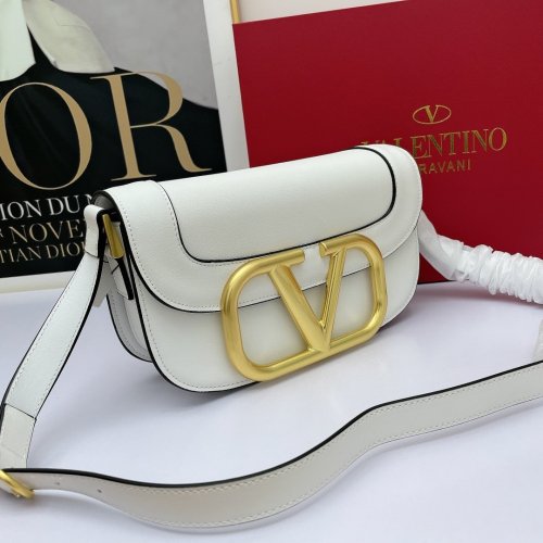 Valentino Womens Bags Crossbody Bag Luxury Brand SUPERVEE CALFSKIN CROSSBODY BAG OPTIC WHITE VW2B0G09ZXL001 with Original Box