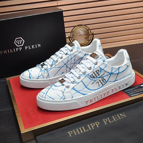 Philipp Plein Men Shoes Sneakers Low Top Sneaker Fashion Design Luxury Brand with Original Box