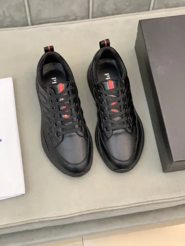 Prada Mens Shoes Sneakers Casual Shoes for Men Luxury Brand Breathable Fashion Sneakers with Original Box