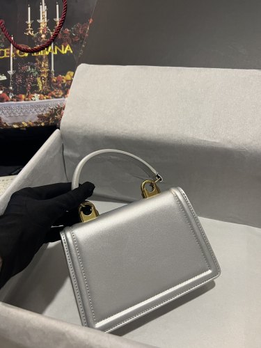 Dolce&Gabbana Womens Bags Handbags Luxury Brand Runaway Small smooth calfskin Devotion bag 19 x 13 x 4.5 cm