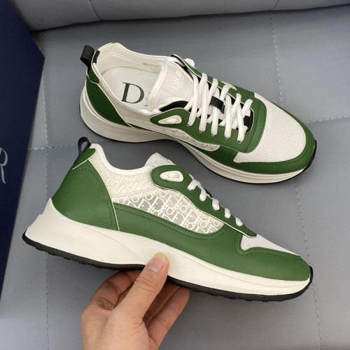 Dior Men Shoes Fashion B25 RUNNER SNEAKER Black Dior Oblique Canvas And Suede with Original Box