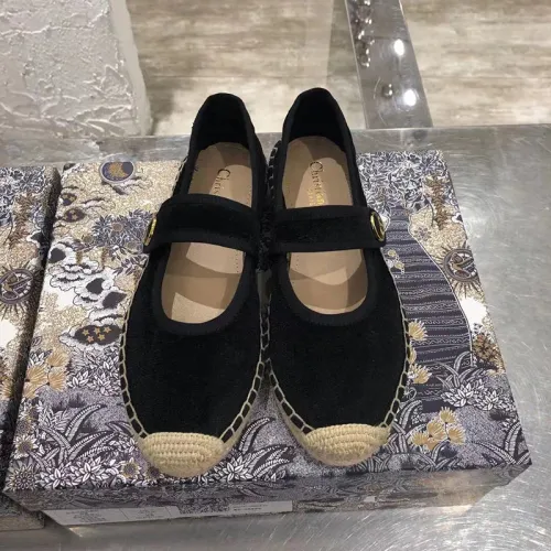 Dior Womens Shoes DIOR CARO ESPADRILLE BALLERINA FLAT