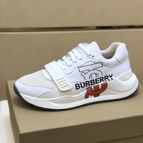 Burberry Mens Shoes Sneakers Fashion Type Luxury Brand Vintage Check Cotton Sneaker with Original Box
