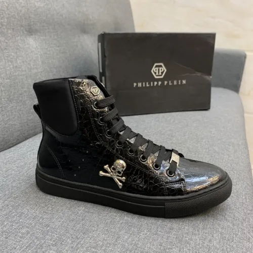 Philipp Plein Men Shoes High Top Sneaker Fashion Design Luxury Brand