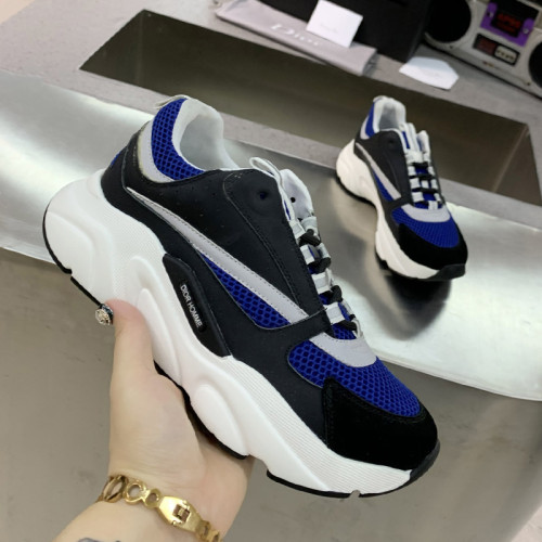 Dior Mens Shoes Sneakers Luxury Brand Breathable Design B22 SNEAKER with Original Box