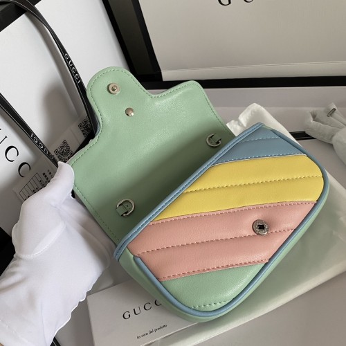 Gucci Womens Bags Shoulder Messenger Bag Luxury Brand Small GG Marmont bag with Original Box