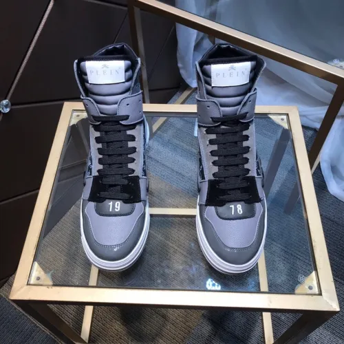 Philipp Plein Men Shoes High Top Sneaker Fashion Design Luxury Brand