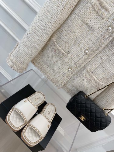 Chanel Womens Shoes Sandals Slippers Luxury Brand Design with Original Box