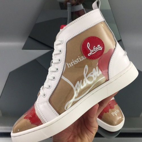 Christian Louboutin Mens Shoes Luxury Brand Red Bottom Design Louis Junior Spikes Flat with Original Box CL sneakers
